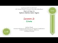 Python Theory Part 15 Python Native Data Types Lists