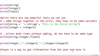 Python tutorial 2 Save prints inputs