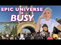 EPIC UNIVERSE CROWDS Visiting The NEW Park During The Busiest Time of Year Universal Orlando