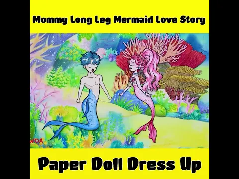 Paper Dolls Dress Up Mommy Long Leg Mermaid Love Story #Shorts