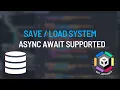 Save Load your game data async await in Unity UniTask supported