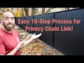How To Install a Chain Link Fence in 10 Easy Steps BONUS Includes Privacy Slats