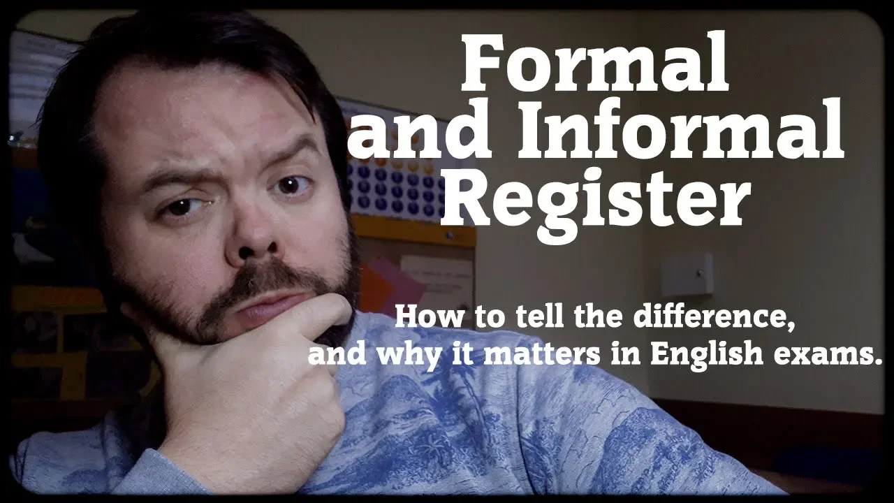 Formal and Informal Register - A Little English Lesson