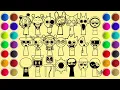 Download Lagu HORROR SPRUNKI WENDA AND ALL CHARACTERS - SAND PAINTING