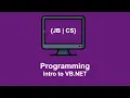 Intro into Visual Basic Net