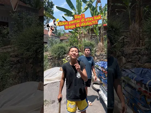 Pantai berjalan di pickup traga ditdim  part 1 #shorts