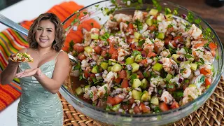 The Best Ever COOKED SHRIMP CEVICHE Recipe so Quick Easy