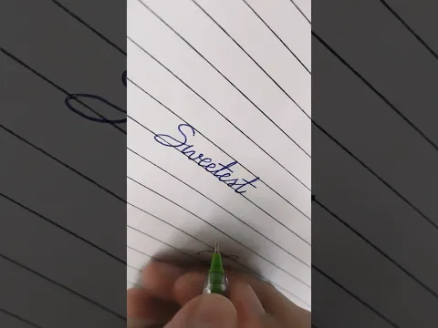 how to write in cursive writing 💝 #howto #writer #writing #shortvideo #shortsfeed #youtube #shorts