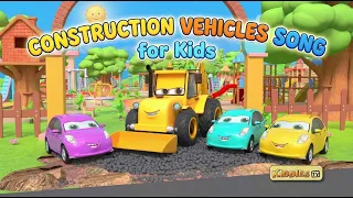Construction Vehicles for Kids 🚜 | Excavator, Dump Truck & Bulldozer Song  | Kids songs | KiddiesTV