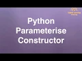 52 Python Parameterise Constructor Online Training Download app from below link