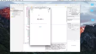 iOS 10 Swift 3 Xcode 8 Fun Game tutorials Part 2 of Math test