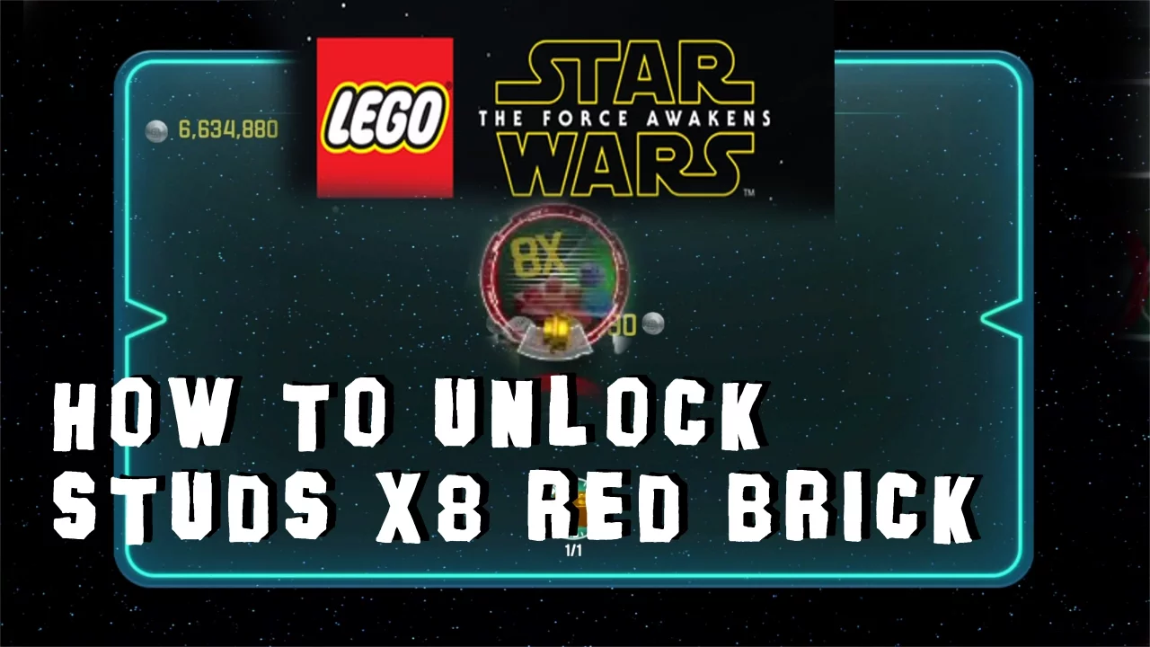 Lego Star Wars: The Force Awakens - How to Unlock Studs X10 Red Brick