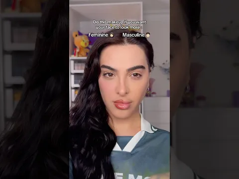 You can make your face appear more feminine or masculine 🧑🏻‍🦱👩🏻 #makeuphack @nyxcosmetics