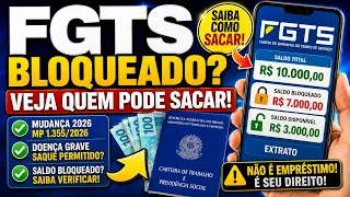 COMO SACAR O FGTS BLOQUEADO? VEJA QUEM PODE RECEBER E COMO CONSULTAR