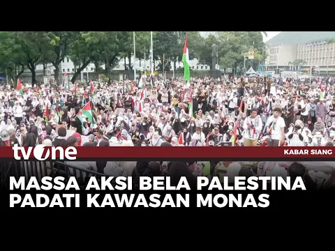 Lebih Dari 1.000 Massa Ikut Aksi Bela Palestina di Monas