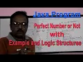 Java Program to check a number is Perfect or not