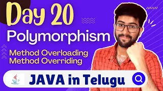 Day 20 Polymorphism in Java Java Course in Telugu Vamsi Bhavani