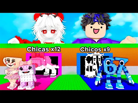 Video Thumbnail: Activé SUERTE INFINITA en 2 FILAS de CHICOS vs CHICAS con BRAINROT OP en Steal a Brainrot