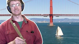 Sailing into SF city to fix TALLY HO’s damaged mast