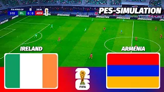 LIVE🔴| Ireland vs Armenia - FIFA World Cup Europe Qualifiers || PES 21 Simulation