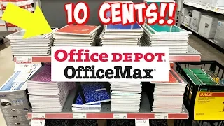 OFFICEMAX BACK TO SCHOOL SALE 10 CENTS NOTEBOOKS LIMITED OFFER HURRY 2019