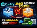Coolify MySQL Problem Solved Fix PHPMyAdmin Connection Error Docker Network Fix