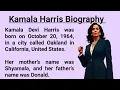 Kamala Harris Biography Learn English Through Story Level 1 Graded Reader Listening Practice