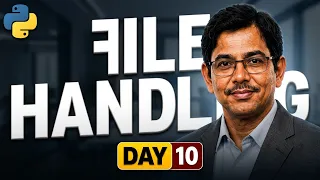 Python Day 10 File Handling Exception Handling in Python in Telugu Sateesh Patnaik IT Tra