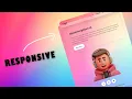 How to Create Responsive Glassmorphism Website using
