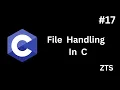 File Handling In C C Tutorial Series In Tamil ZATN TECH SCHOOL
