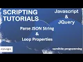 Javascript Tutorial JQuery tutorial JSON parse Javascript JSON parse JQuery Scripting Tutorial
