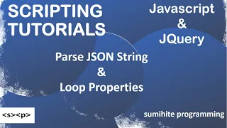 Javascript Tutorial JQuery tutorial JSON parse Javascript JSON parse JQuery Scripting Tutorial
