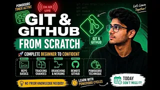 Learning Git Github from scratch Study with me Pomodoro Timer