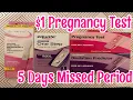 Cheap Pregnancy Test Missed Period Dollar Store Brand Walmart Brand Ovulation Test