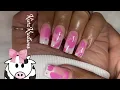Easy Beginner Cow Nail Design with Gel Ombre s