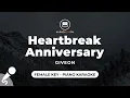 Download Lagu Heartbreak Anniversary - Giveon (Female Key - Piano Karaoke)