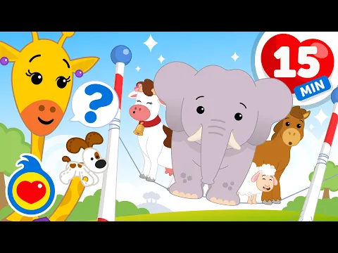 Video Thumbnail: Los Animales Se Balancean 🐘 ¡A Bailar Con Los Animales! 🎶 Canciones Infantiles (15 Min) | Plim Plim