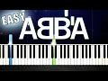 Download Lagu ABBA - Gimme Gimme Gimme - EASY Piano Tutorial by PlutaX