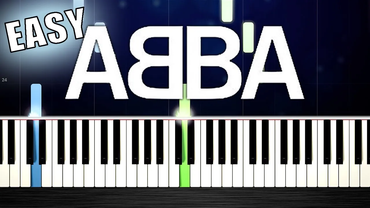 ABBA - Gimme Gimme Gimme - EASY Piano Tutorial by PlutaX