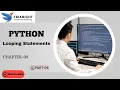 Python Looping Statements - Part 9 Advanced Practice MCQs Interview Prep Chapter 8