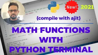 Python for beginners Math functions with Python interpreter