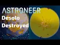 Astroneer Desolo Destroyed With 1 000 000 Dynamite Only A Floating Core Left
