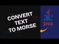 How to Convert Text to Morse Code in Java 2025
