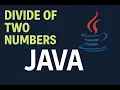 Java for Beginners Divide Two Numbers in Minutes Easy Coding Tutorial