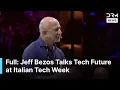 Download Lagu Jeff Bezos Talks Tech Future, AI, Space Revolution at Italian Tech Week With John Elkann | AI1G