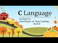 Part 2 Data Types and Type casting