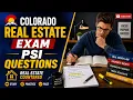 Colorado Real Estate Exam PSI Questions
