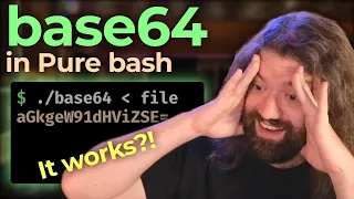 Writing the base64 algorithm FROM SCRATCH using nothing but bash