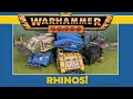 Space Marine Rhinos Warhammer 40k 2nd edition
