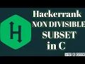 Non-divisible Subset HackerRank Solution in C BE A GEEK Hindi